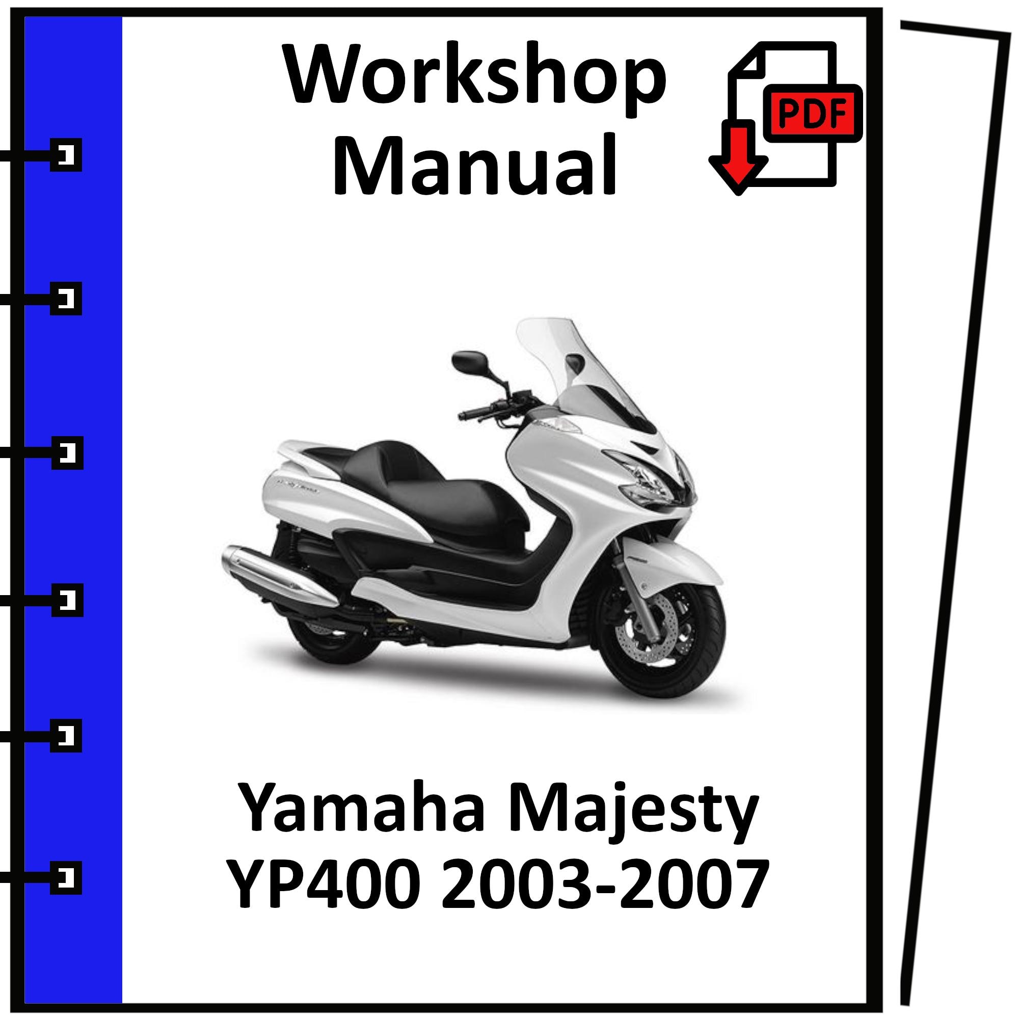YAMAHA MAJESTY YP400 2003 2004 2005 2006 2007 Service Repair