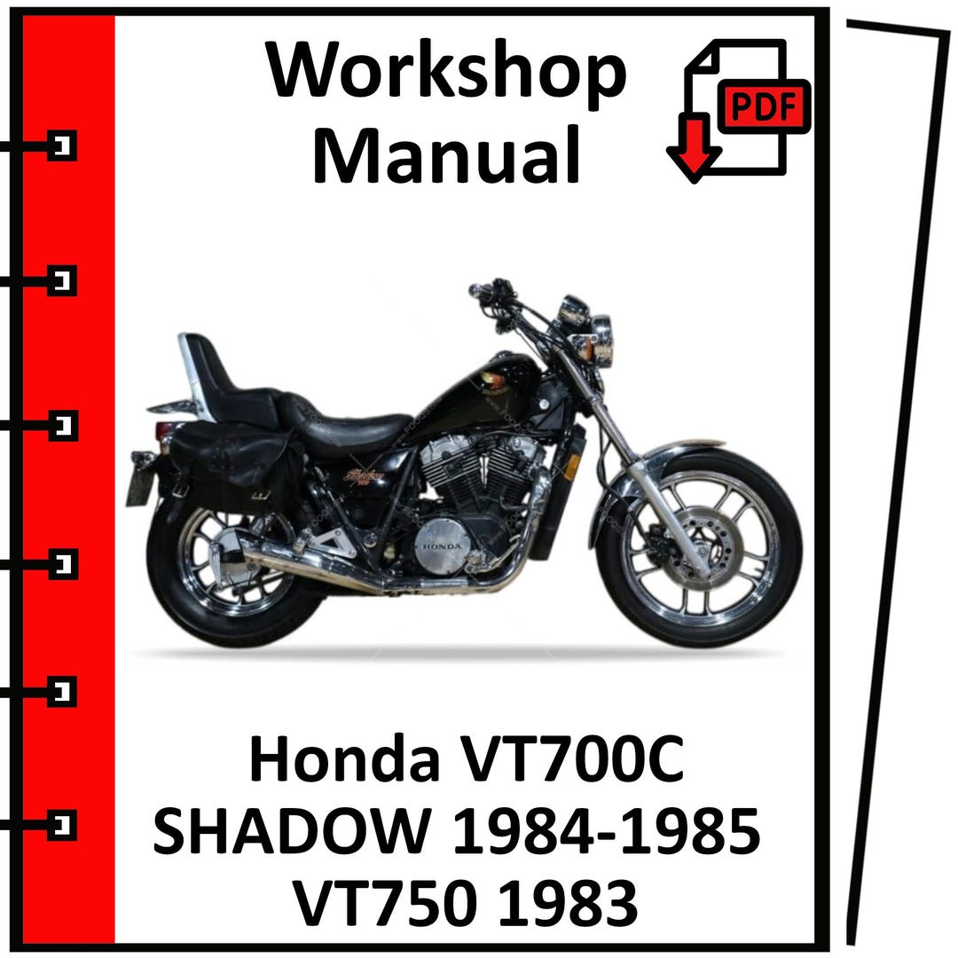HONDA VT700C SHADOW 1984 1985 VT750 1983 Service Repair Workshop Manual Pdf - Etsy