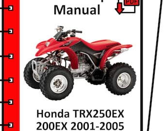 Honda TRX250EX 2001 2002 2003 2004 2005 Werkstatthandbuch (PDF)