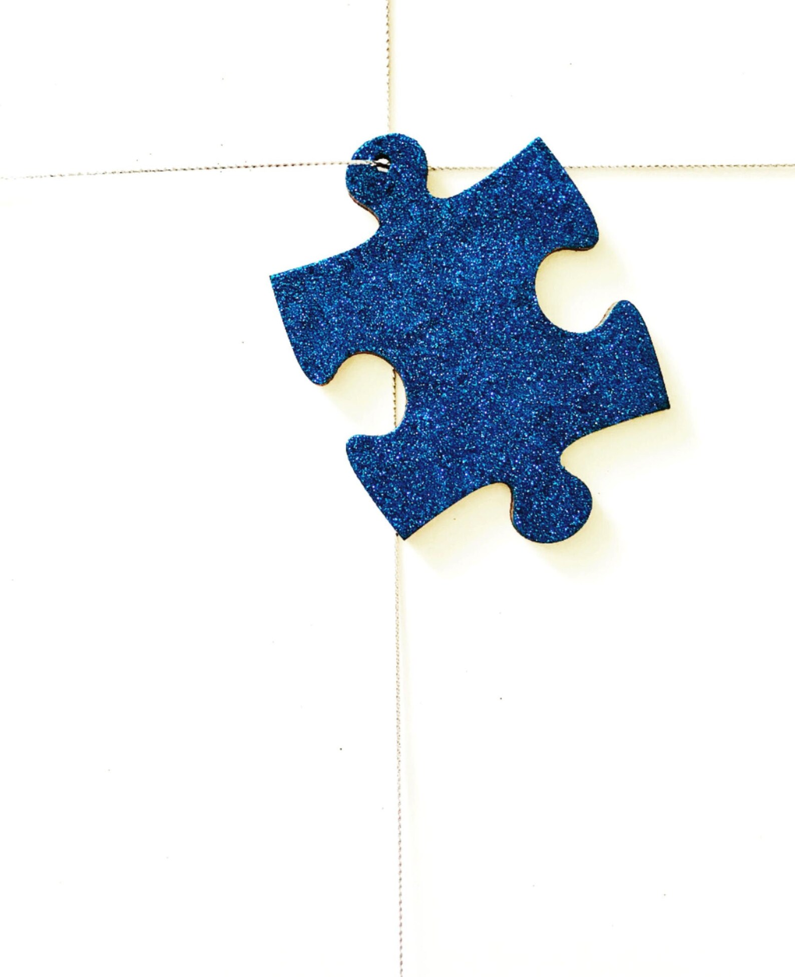 Puzzle Piece Gift Tag Ornament Embellishment for Autism Etsy
