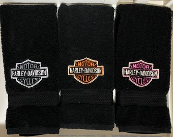 harley davidson hand towels