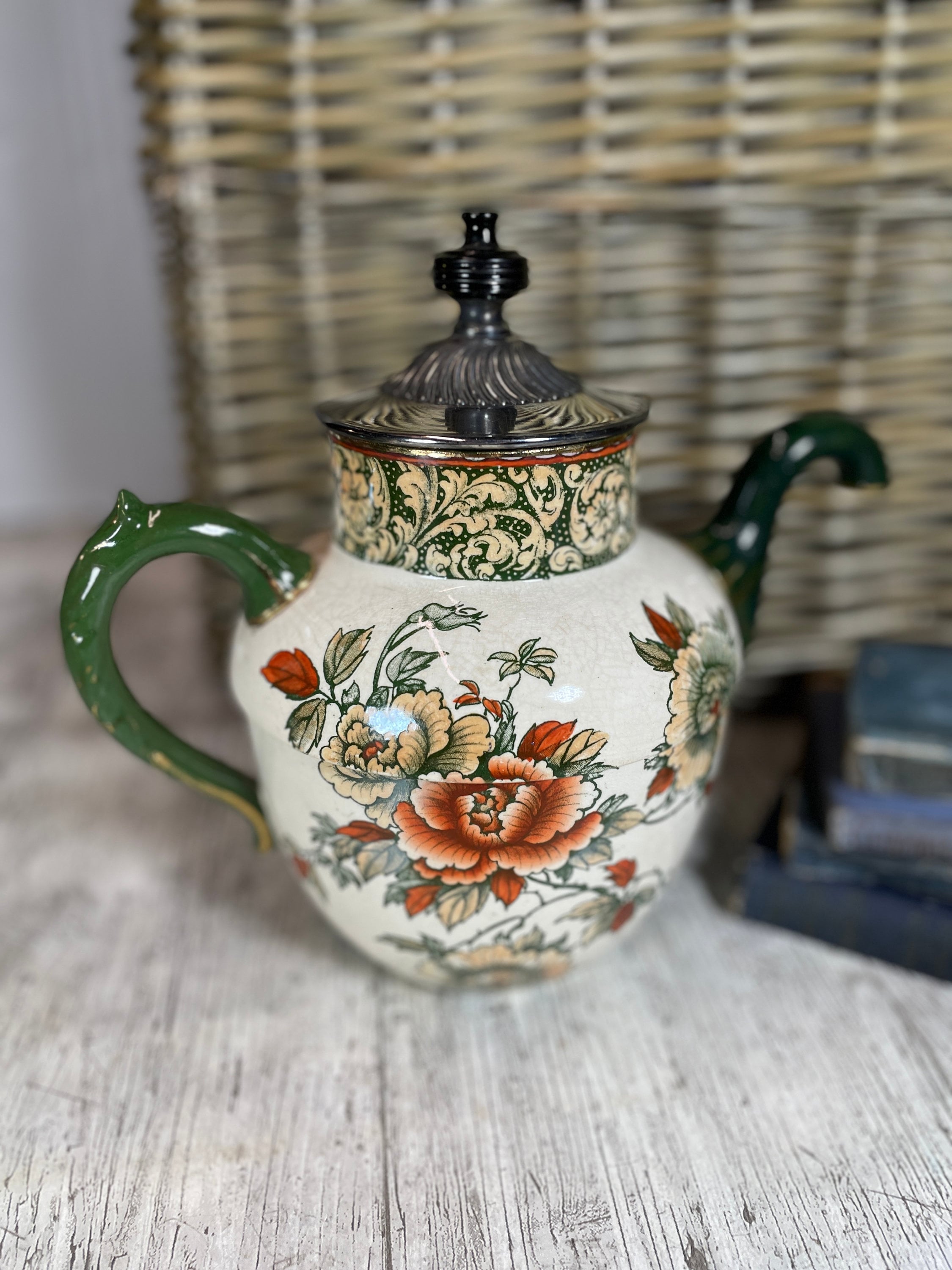 Royles Self Pouring Teapot Rare Antique Decorative Royal Doulton