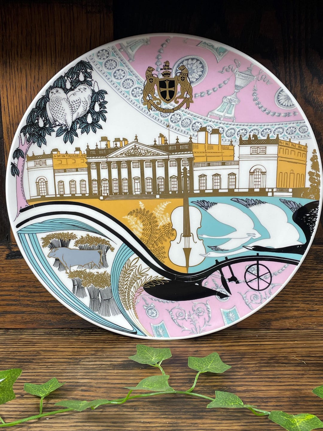 Vintage Limited Edition Harewood Plate by Donald Brinkley for