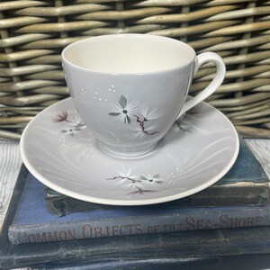 Vintage Royal Doulton Frost Pine Tea Cup, Saucer set  Made in England Original
