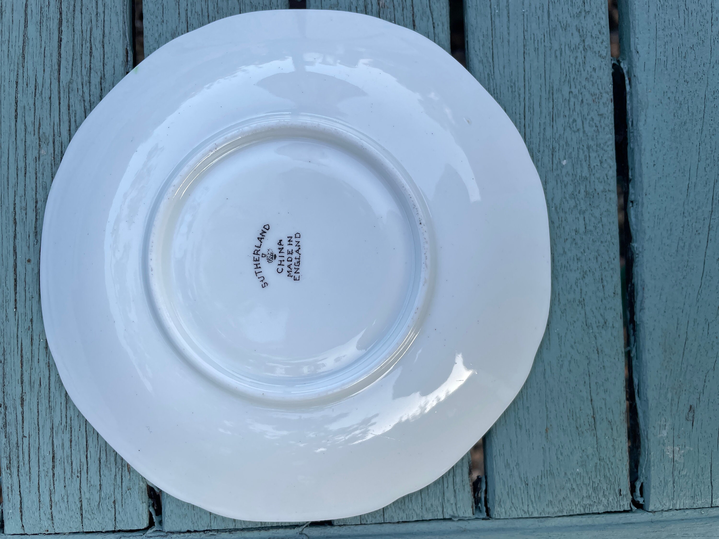 Vintage Sutherland Bone China Saucer Made in England Art Deco