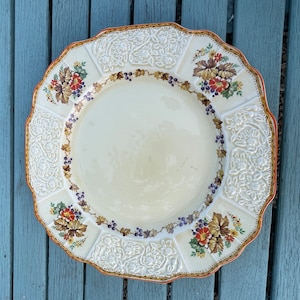 Vintage Myott Staffordshire Decorative Plate Floral Pattern
