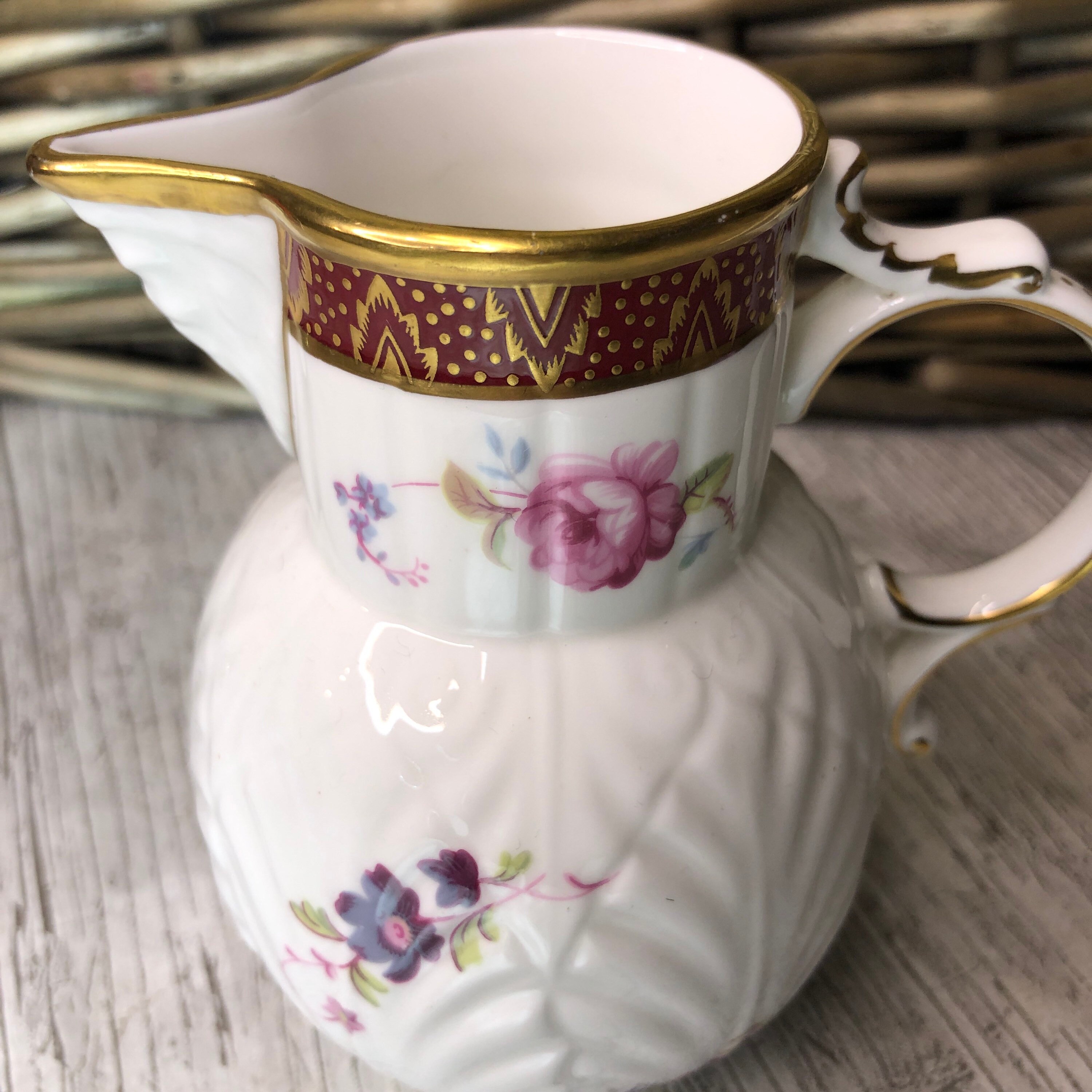 COALPORT 『CAUGHLEY SPRAYS』C&S 5客シュガーポット｜コーヒー 