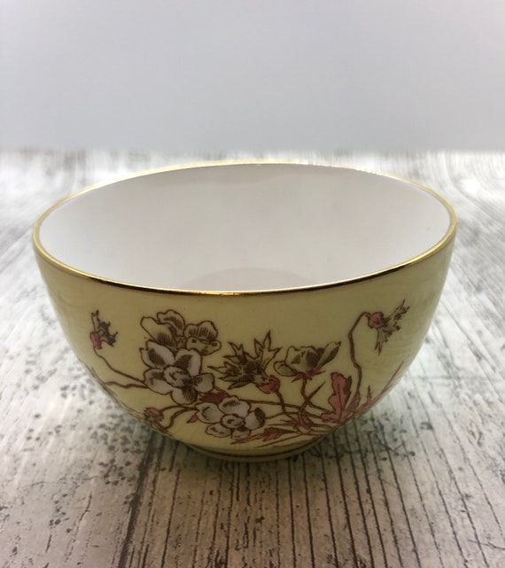 Vintage Royal Worcester Small Decorative Bowl Bone China Floral