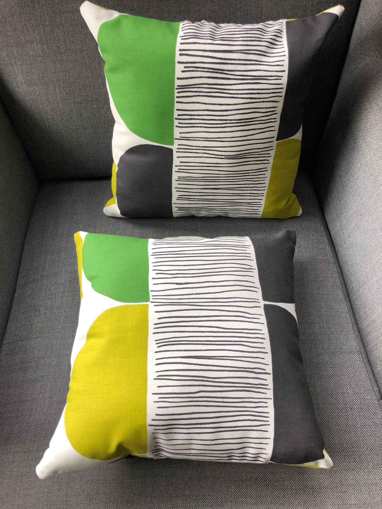 Patterned Cushion Bright and funky fabric Etsy