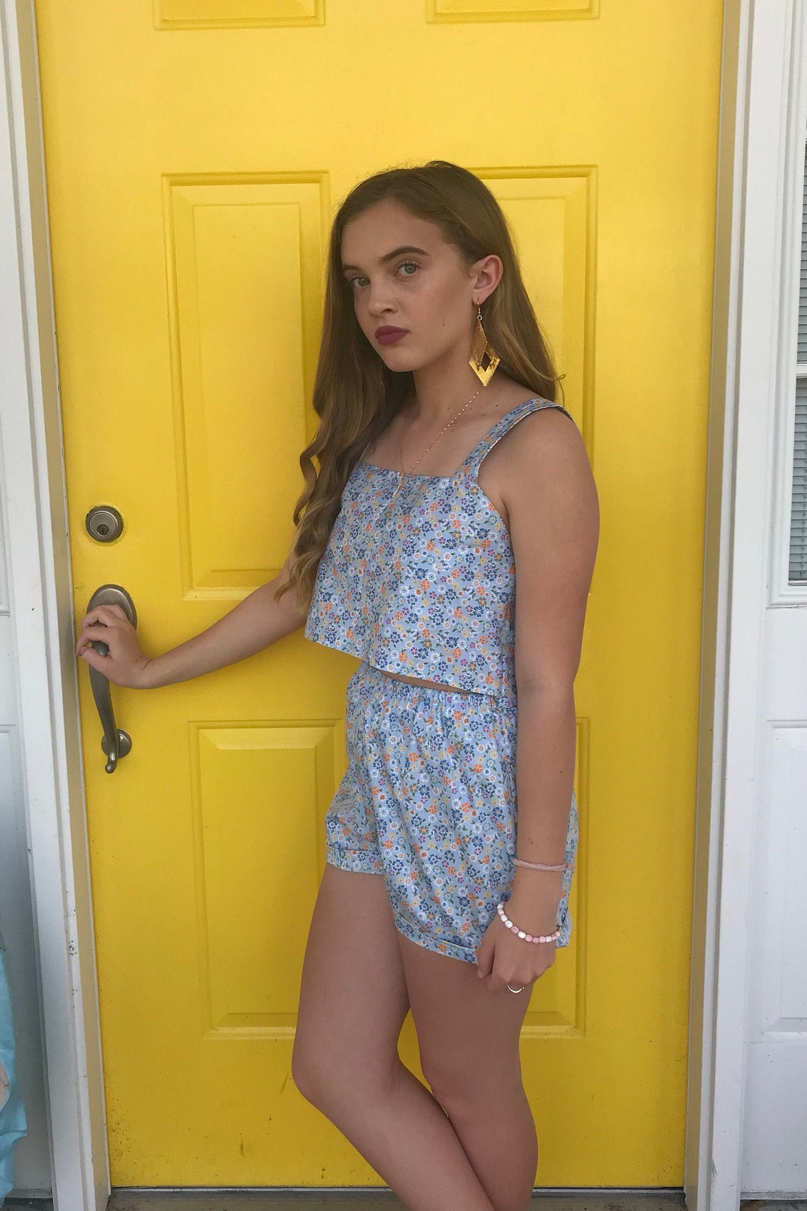 Patchwork Flower Two Piece Set