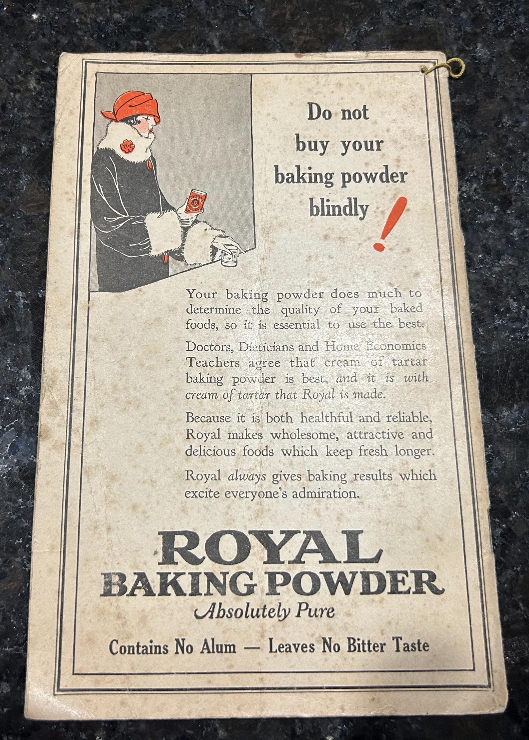 Vintage the Housewives' Hand Book and Almanac for 1925 Royal Baking ...