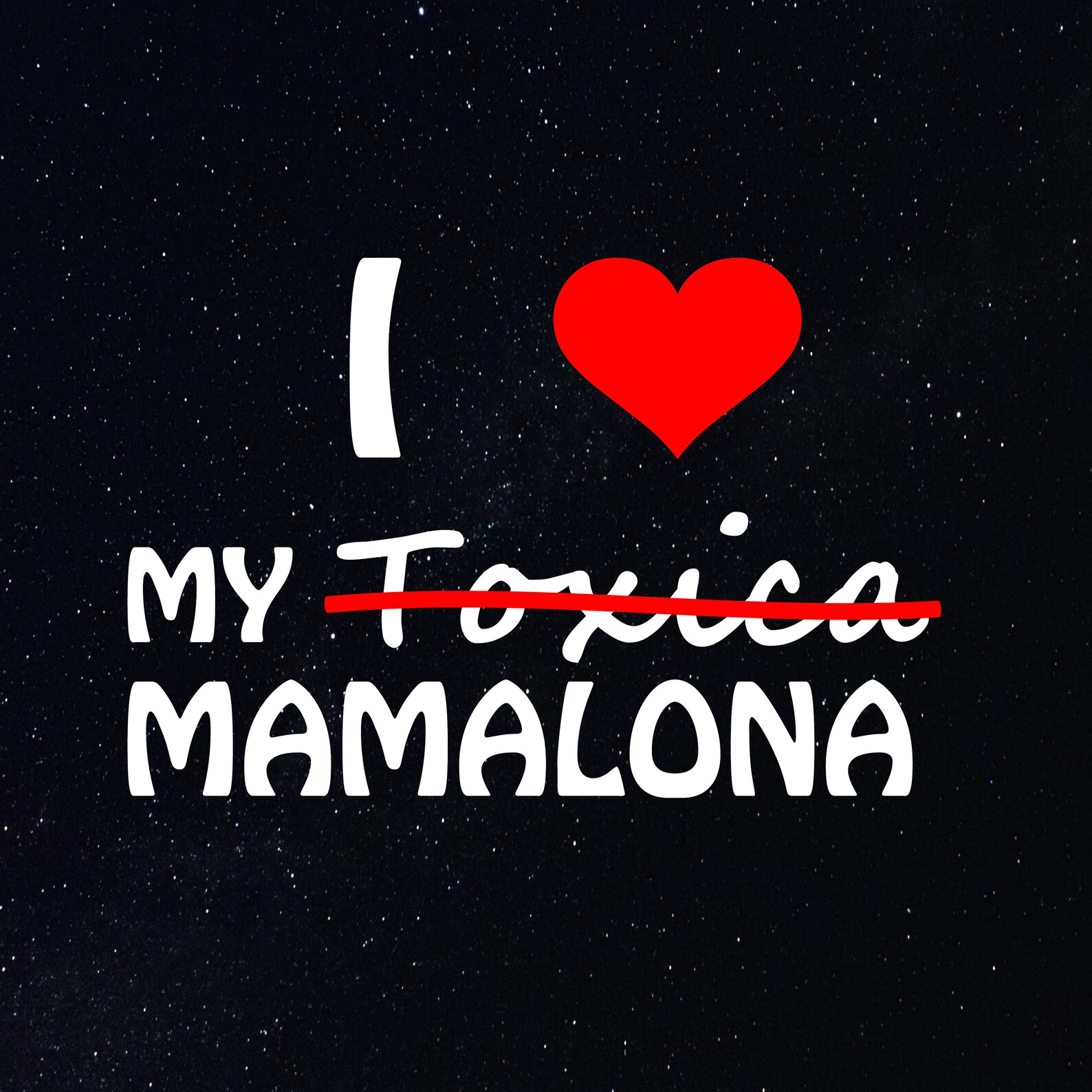 I LOVE La MAMALONA TOXICA Decal sticker for your Truck Pick Up Etsy
