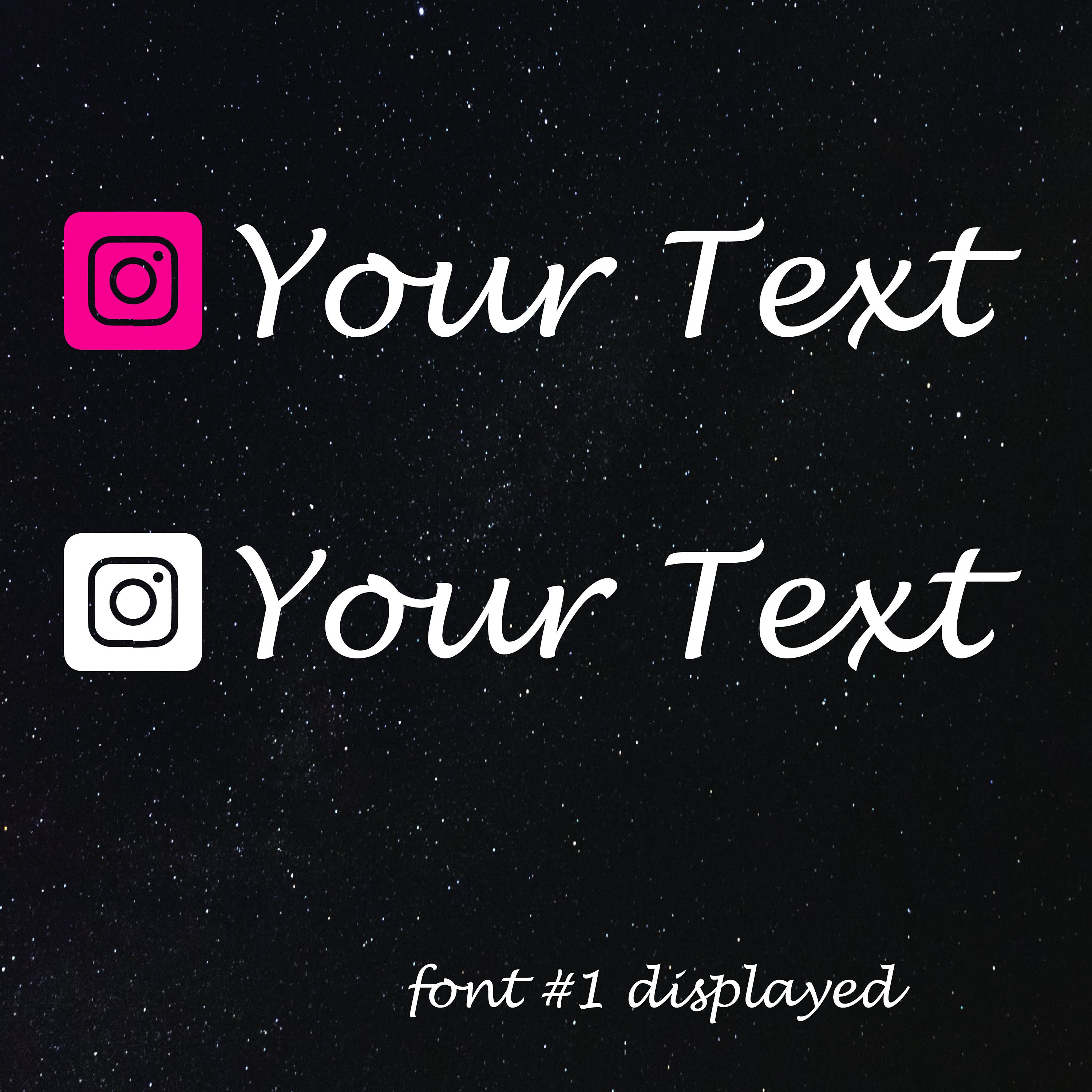 Instagram Social Media Decal Facebook Snapchat Venmo Youtube Etsy Instagram Social Media Decal Facebook Snapchat Venmo Youtube Etsy