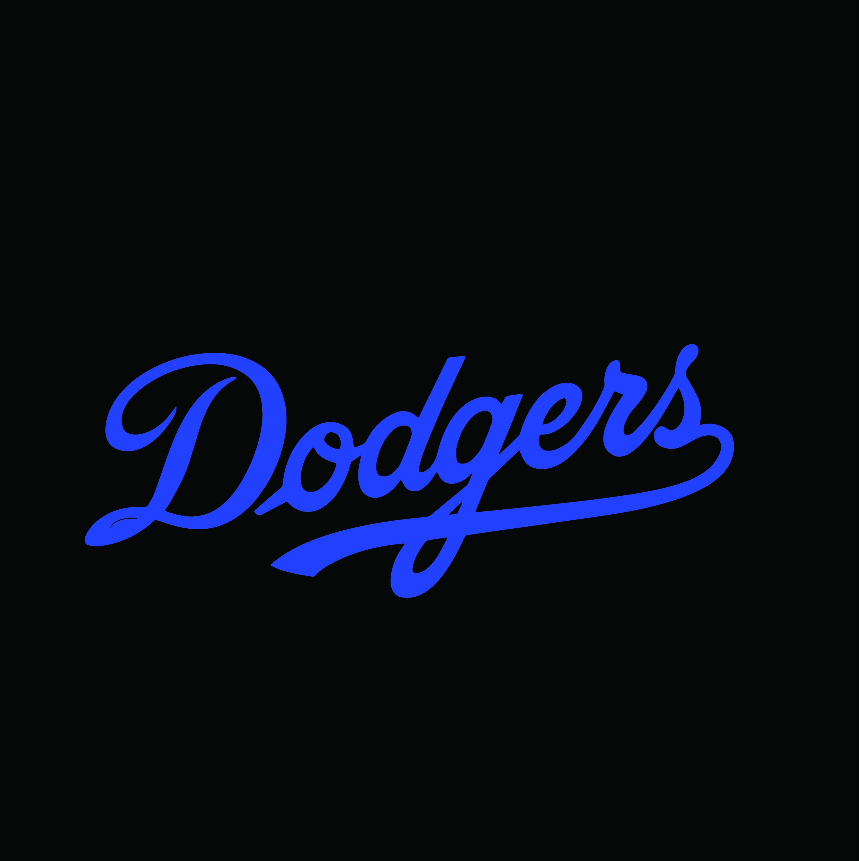 DODGERS DECAL STICKER / baseball sticker/ no background Etsy