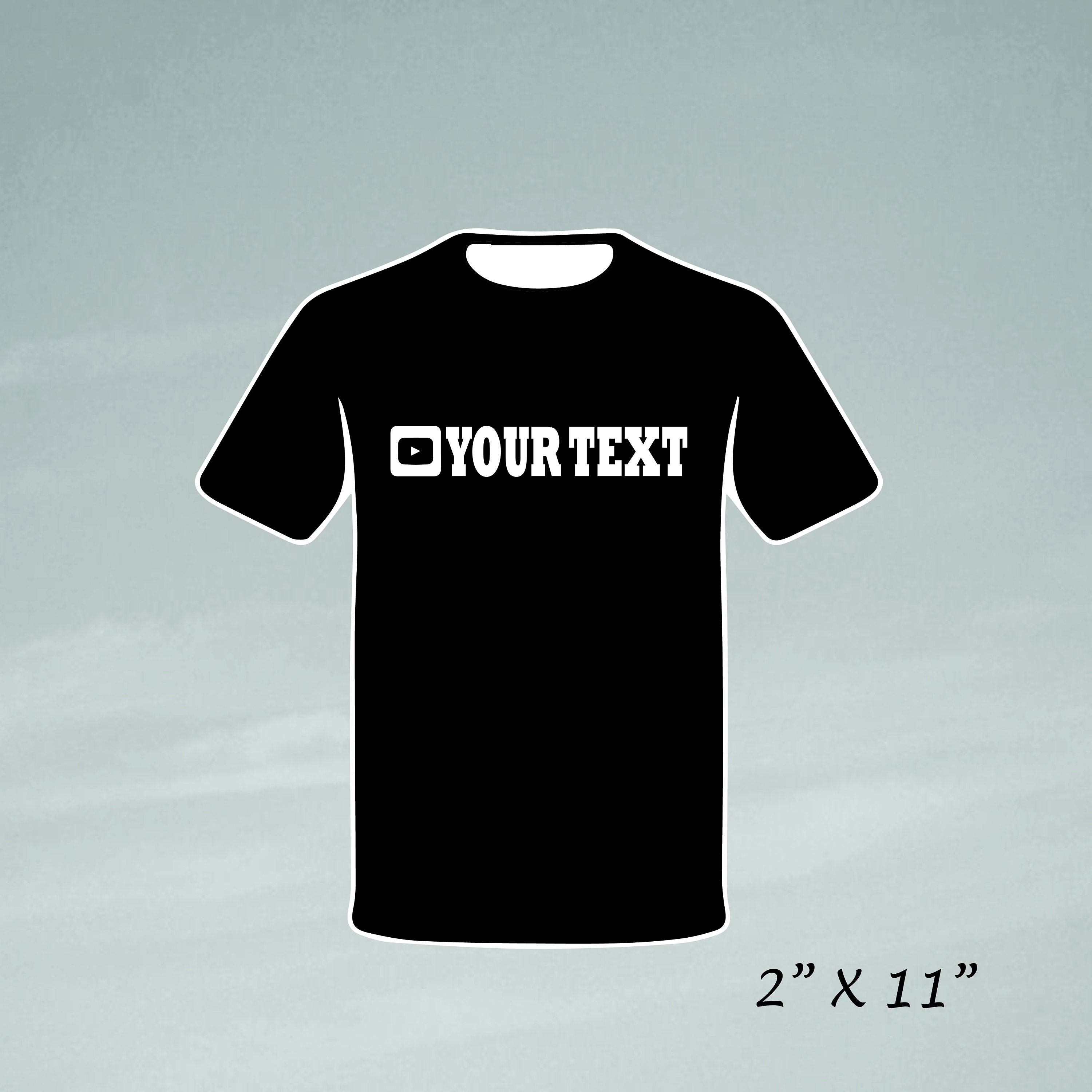 Custom Iron On Vinyl Decals For T-Shirts DECAL ONLY | Etsy