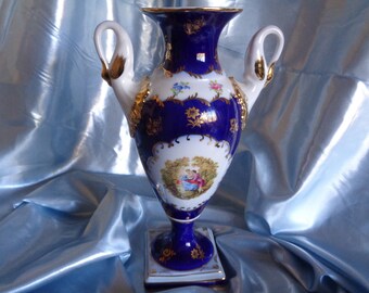 Haus Wohnen Large Floral Vase Limoges China French Provincial
