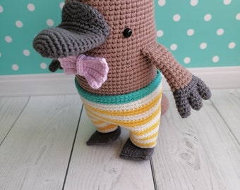 Platypus, Crochet Platypus, Platypus Amigurumi, Platypus, Platypus, Crochet Animal, Kids Decor, Design Tolika, Funny Tinaya