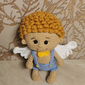 Crochet angel doll, Ukrainian doll, toy, Ukrainian souvenir, Great gift, Super cute, Personalised, Eco friendly, Bestie