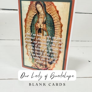 Our Lady of Guadalupe | blank cards| pack of 4| Catholic cards | Catholic gift cards| Greeting cards| Catholic gift|
