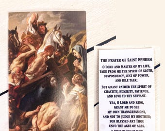 St. Ephraim Prayer Card: Traditional Catholic Devotion