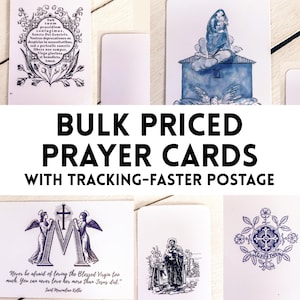 BULK PRICE| Postage with Tracking | Blank backing Prayer Cards | Posting from Australia, select card and quantity