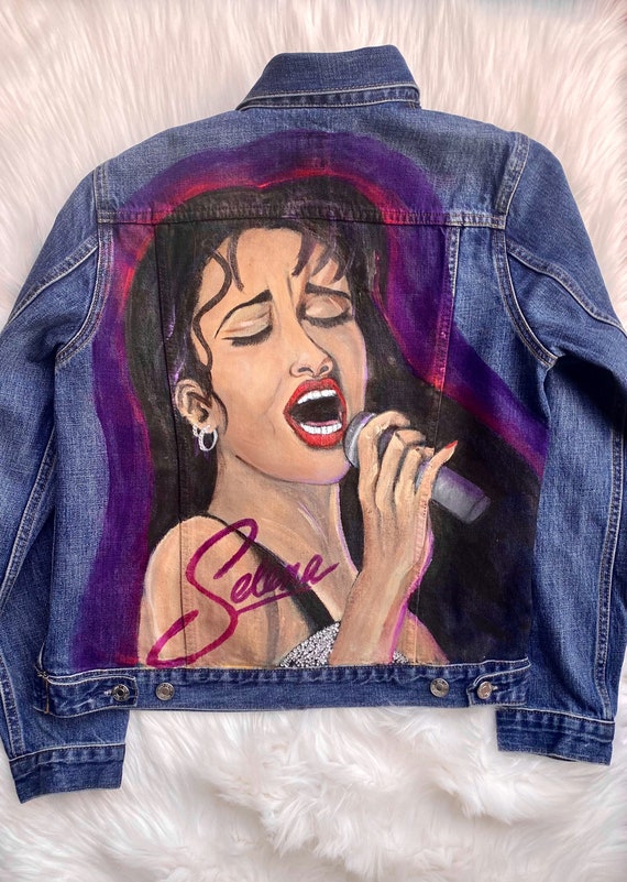 Selena Quintanilla Hand Painted Jacket 
