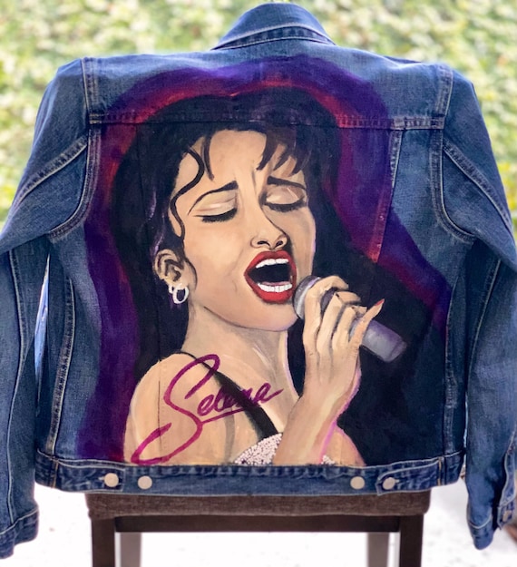 Selena Quintanilla Hand Painted Jacket 
