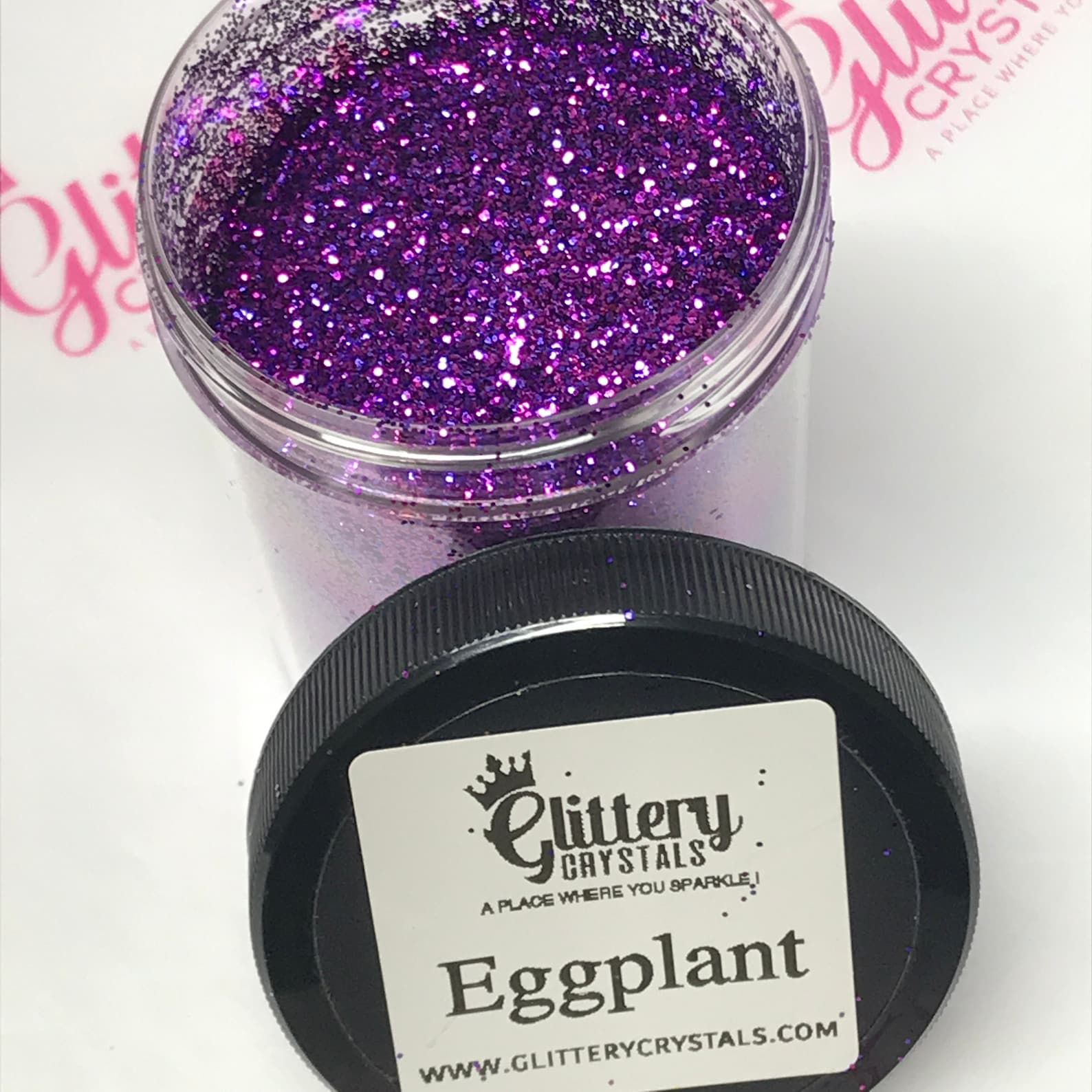 Eggplant Purple Metalic Glitter Purple Glitter Purple Etsy