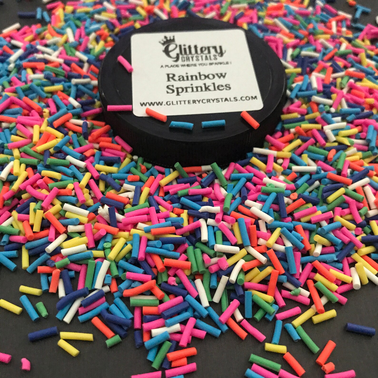 Rainbow Sprinkles Artificial Sprinkles Resin Sprinkles Etsy