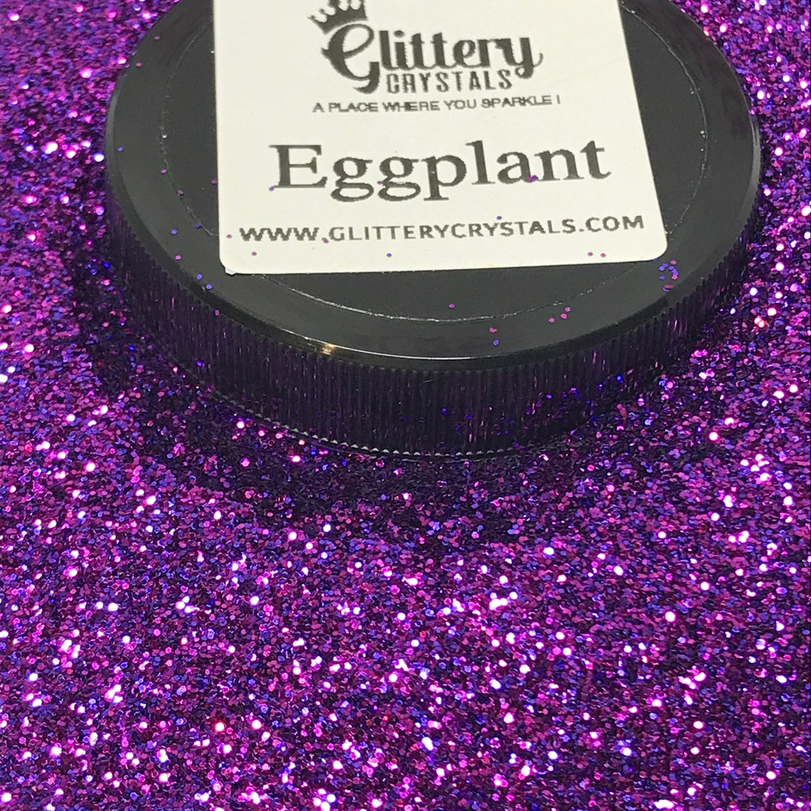 Eggplant Purple Metalic Glitter Purple Glitter Purple Etsy
