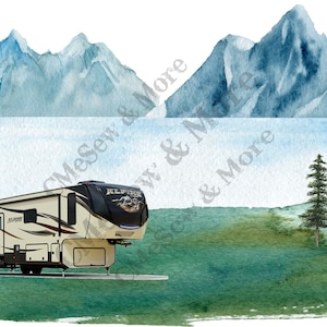 Camping Background, Camping 5th Wheel Alpine 1, PNG