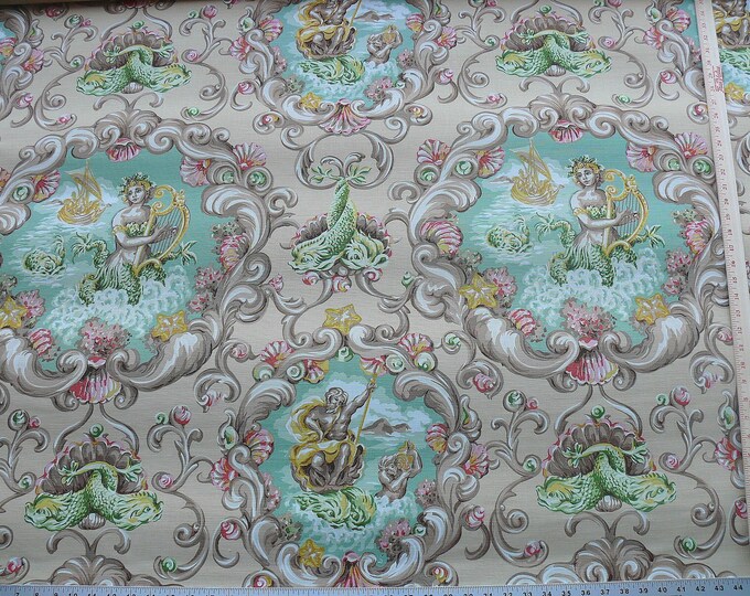 By Yard Old World Weavers Galatea Poseidon Calypso Sand Ocean Nautical MSRP 572