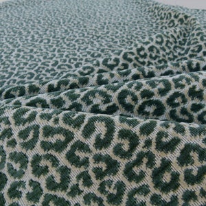 by Yard Scalamandre PANTHERA VELVET Moss Green Panther Leopard Skin MSRP USD395/Yd