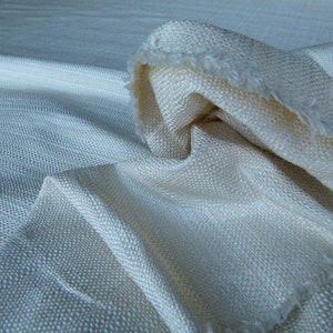 By Yard Lee Jofa Gibraltar Silk Ivory Silk/Linen Woven MSRP 276/Y