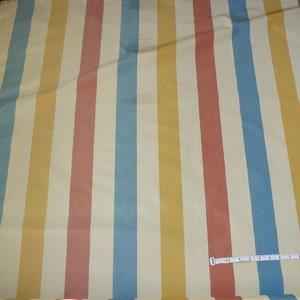 Lee Jofa Sublime Silk Stripe “opal” Red Blue Yellow Gold On Ivory White MSRP USD 216/Y