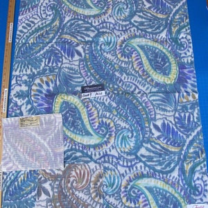 20m Berkbox9 Length Scalamandre Print 1 Yard Indra Aqua/multi