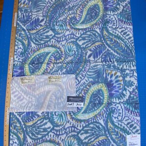 20l Berkbox9 Length Scalamandre Print 1 Yard Indra Aqua/multi