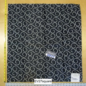 Scalamandre Old World Weavers La Spiro Graphic Black and White - Square