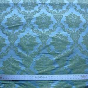 Sold Out! By Yard Scalamandre Fornarina Celadon Blue Green 100% Silk Damask MSRP 648/YD!