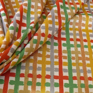 Brunschwig & Fils Party Plaid Cotton Print Colorful Crayon! Bty