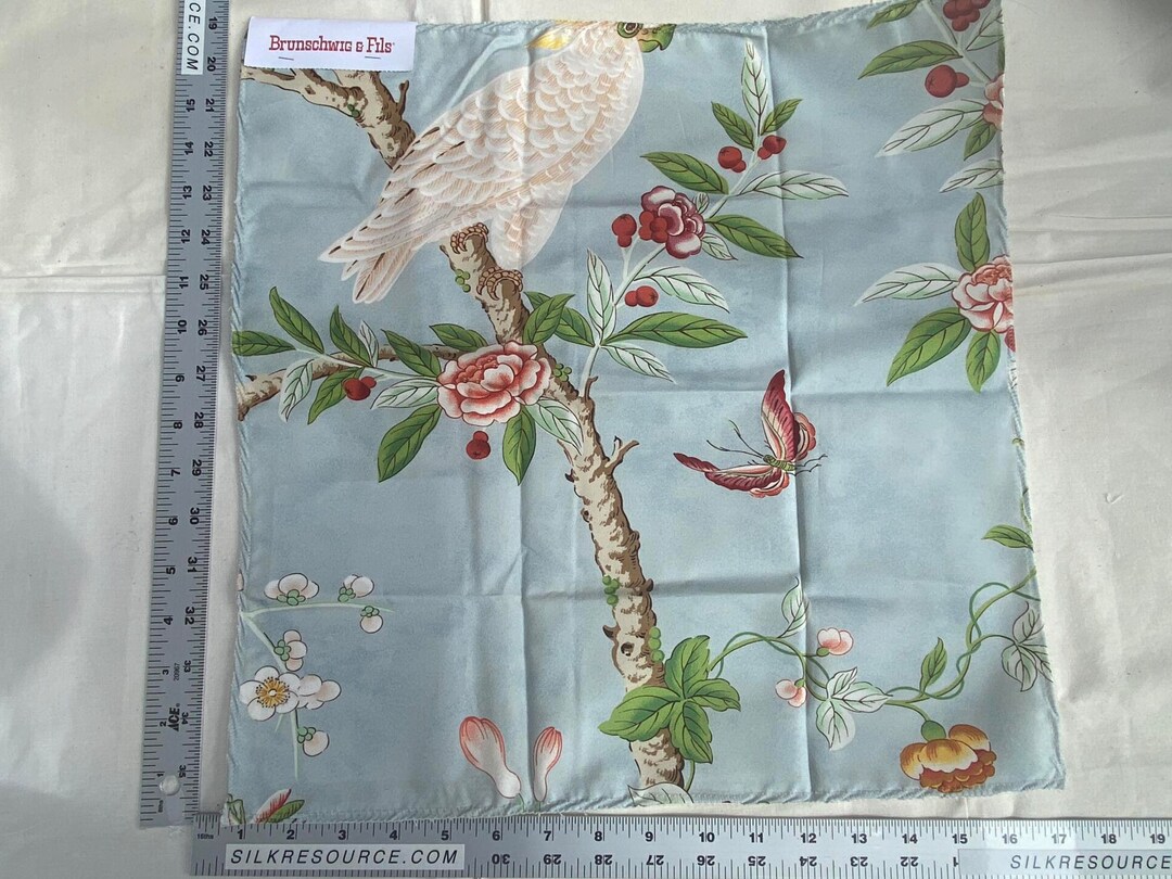 Brunschwig & Fils Kanchou Cotton Print Wave Cotton Blue MSRP