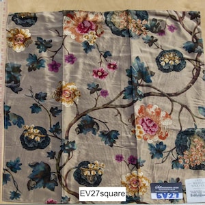 Square Scalamandre Old World Weavers Villa Balbianello Orange, Rouge, Teal, Brown - Square