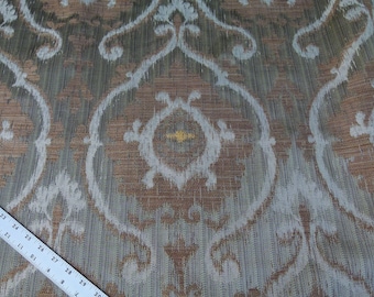 Scalamandre Old World Weavers Libretto Olivgrön Bronsmedaljong Lampas Tung Lotus Rek. pris 258 USD/år