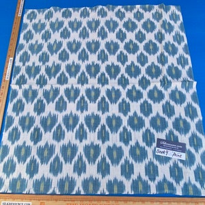 5 Berkbox9 Length Scalamandre Print 29x26 Inches Green, Blue And White
