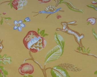 By Yard Thibaut Westchester-Golden Yellow Animal fox bird deer hare MSRP 132/Y