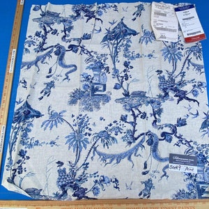 12 Berkbox9 Length Scalamandre Print 27x27 Inches Yosca Blue