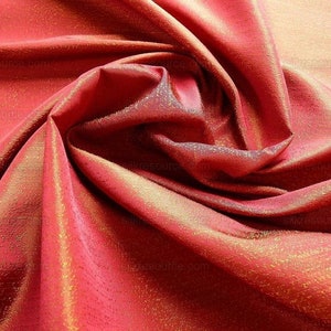 By yard Lee Jofa Groundworks Staccato Silk Weave Garnet Red Speckled Texture MSRP USD198/y