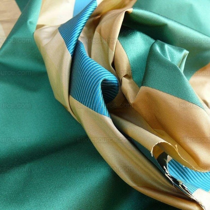 Princess Blue Taffeta Silk Fabric main image 1