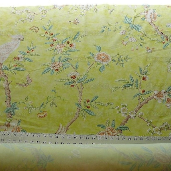 Yellow Chinoiserie Fabric - Etsy