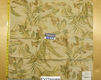 Scalamandre Old World Weavers Foliage Olive Cream Tree Foliage - Square 25 inches x 27 inches